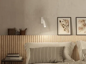 Pipeline wall lamp - Matte white, flex - Herstal
