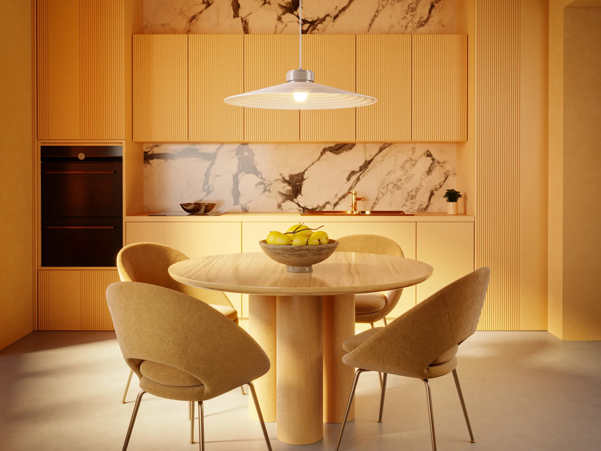 Sound pendant lamp large, Matte white Herstal
