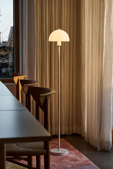 Vienda floor lamp - White-opal glass - Herstal