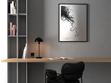 Vienda table lamp - Shiny black - Herstal