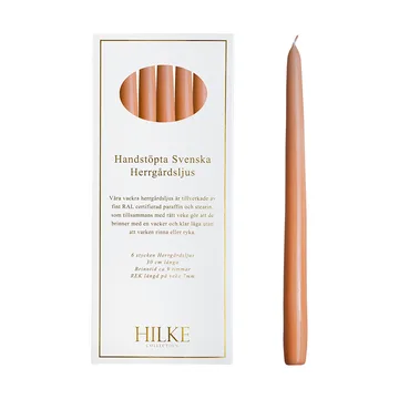 Herrgårdsljus candles 30 cm 6-pack  - Apricot - Hilke Collection