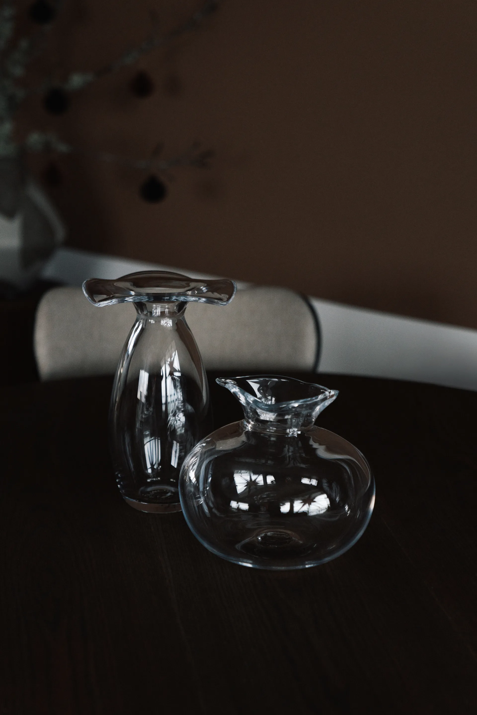 Hilke X Skruf Loto vase, Clear Hilke Collection