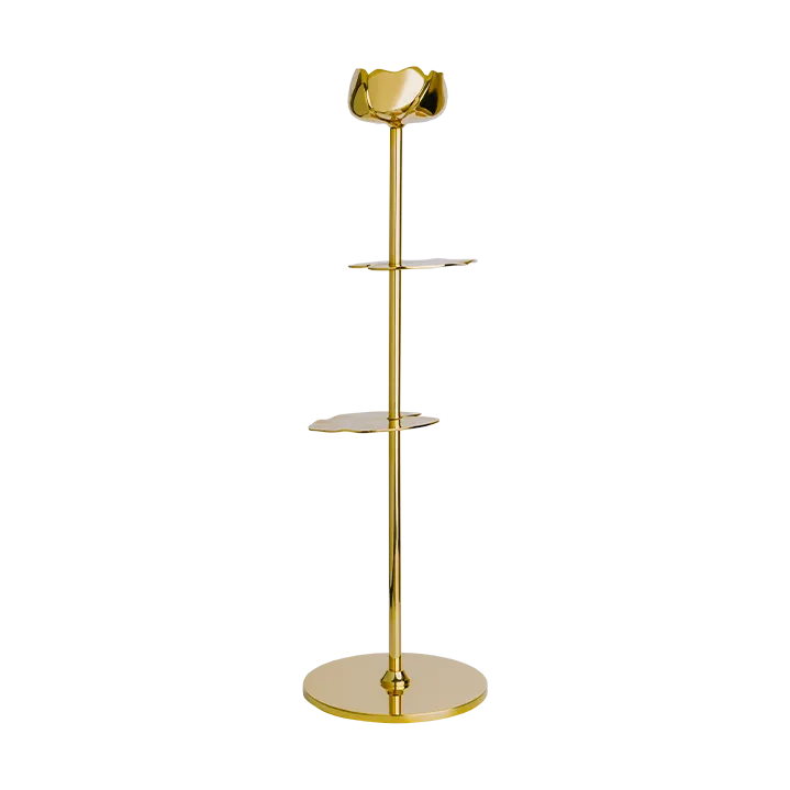 Ninfea Alta candlestick 30 cm, Brass Hilke Collection