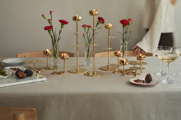 Ninfea Alta candlestick 40 cm - Brass - Hilke Collection