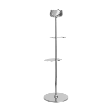 Ninfea Alta candlestick 40 cm - Nickel-plated brass - Hilke Collection