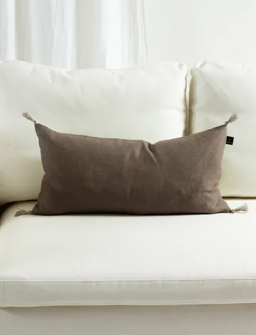 Sunshine cushion cover tassel 30x60 cm - Coffee - Himla