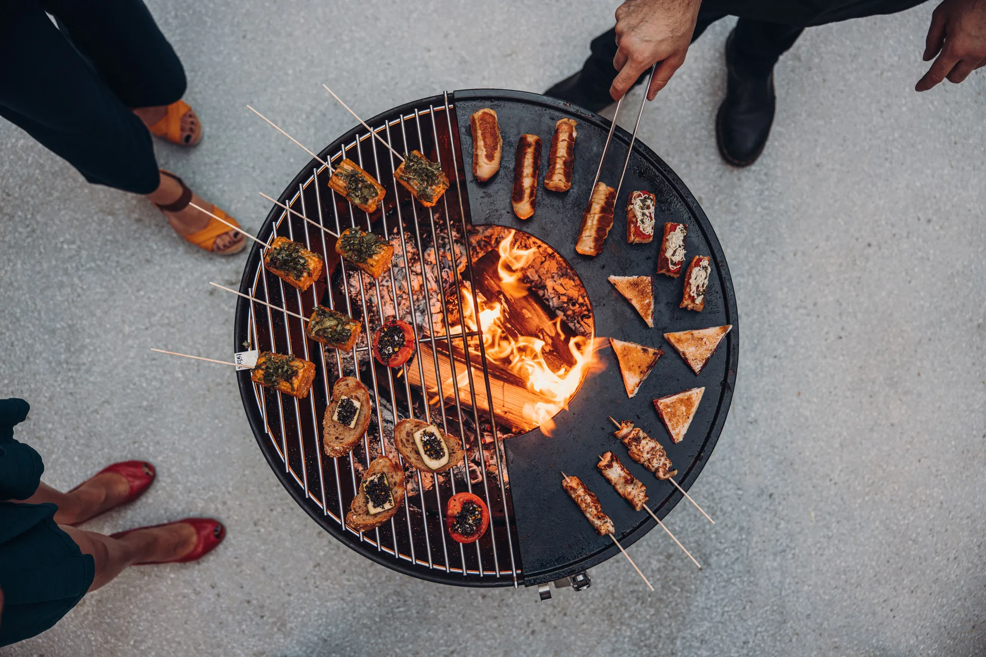 BOWL 70 grill grate, Silver Höfats