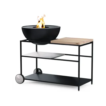 FIRE KITCHEN wheels for outdoor kitchen - Black, 2-pack - Höfats