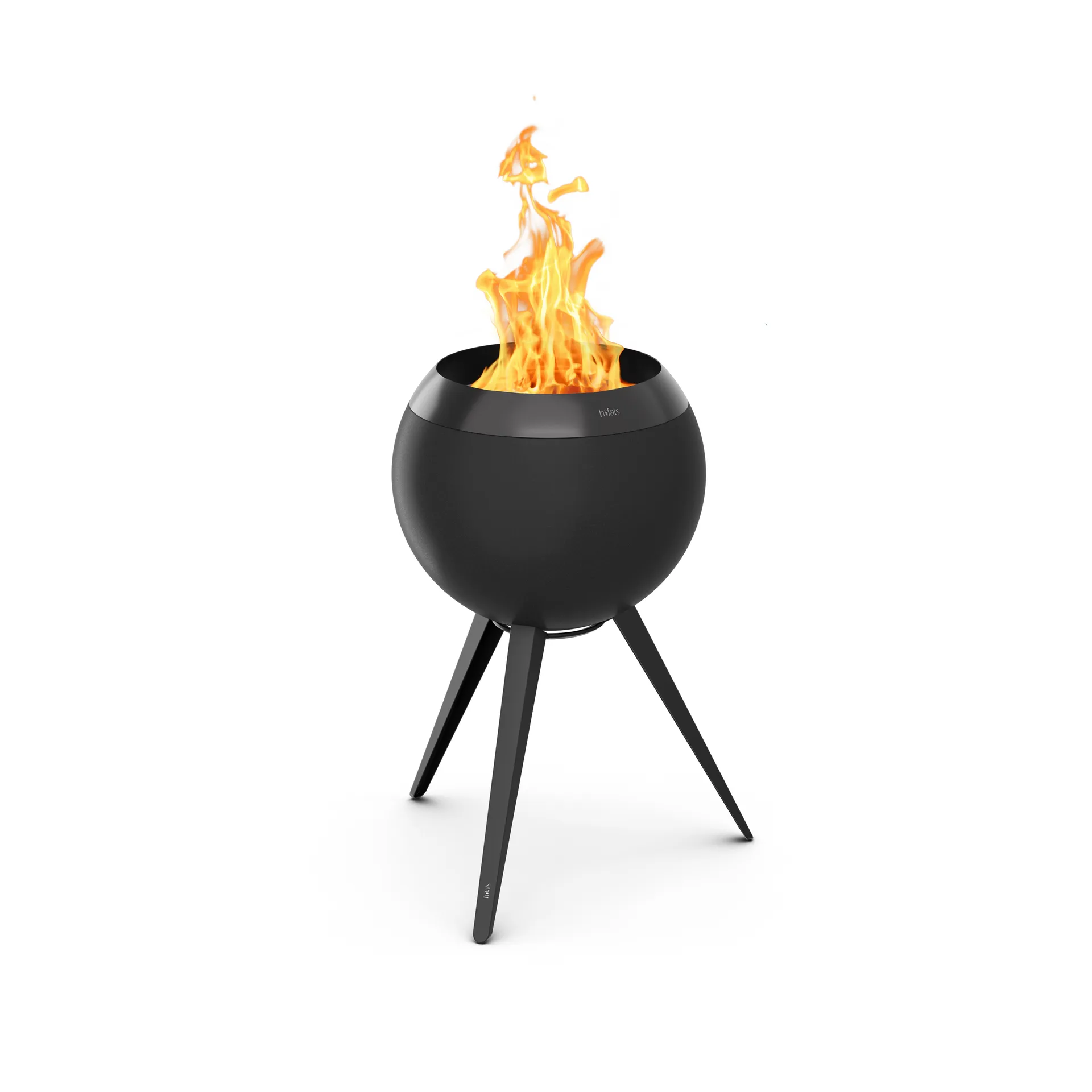 MOON 45 fireplace, All black, high frame Höfats