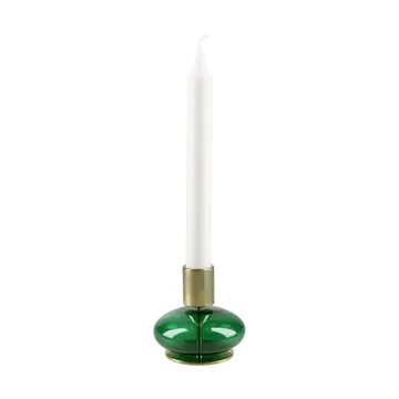 Bubble candle holder 8 cm - Green - Holmegaard