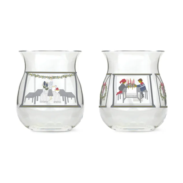 Holmegaard Christmas candle holder 2-pack, 2024 Holmegaard