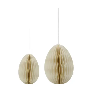 Eggs Easter hanging/decoration object 2 pieces - Off-white - House Doctor