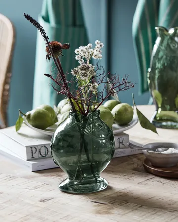 Fish vase 17.5 cm - Smoky grey - House Doctor
