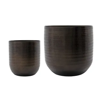Irene pot 2 pieces - Antique brown - House Doctor