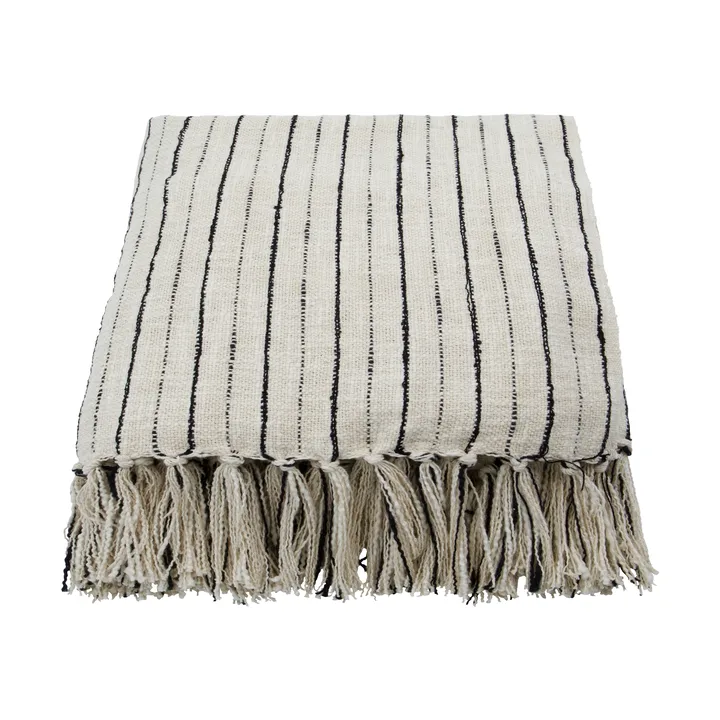 Lines bedspread 130x180 cm - Black-off-white - House Doctor