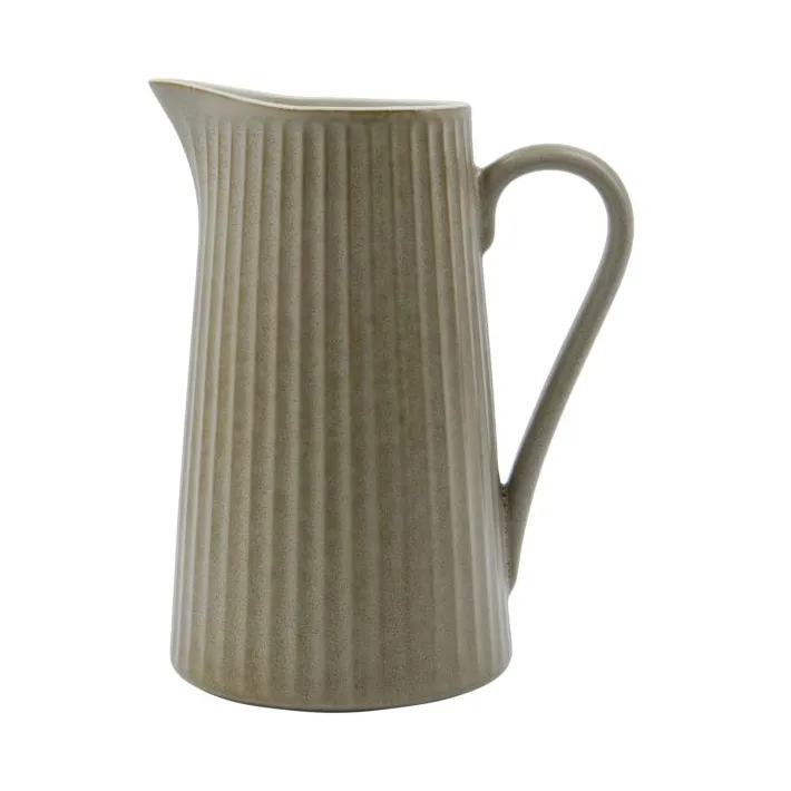 Pleat jug 1.28 L, Grey-brown House Doctor