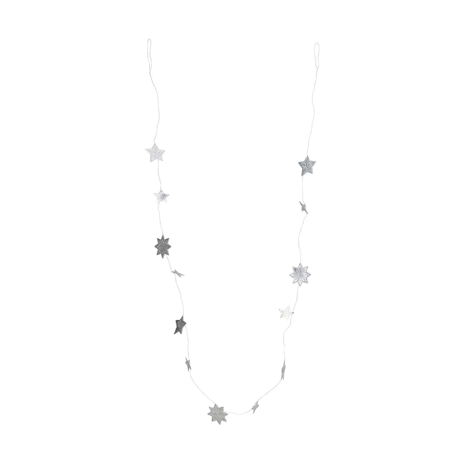 Stars garland, Silver finish, 200 cm House Doctor