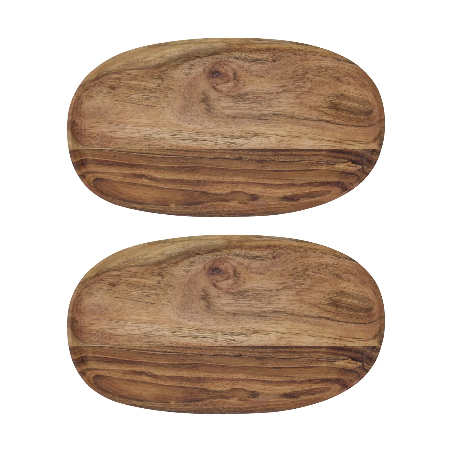 Wood tray 19x33 cm 2-pack, Nature House Doctor