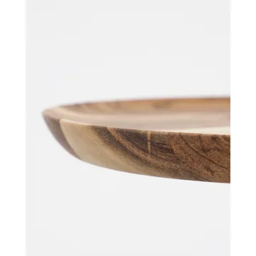Wood tray Ø25 cm 2-pack - Nature - House Doctor