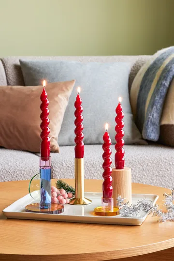 Astro candleholder - Blue - Hübsch