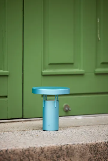 BringMe mini portable table lamp - Metallic turquoise - Hübsch