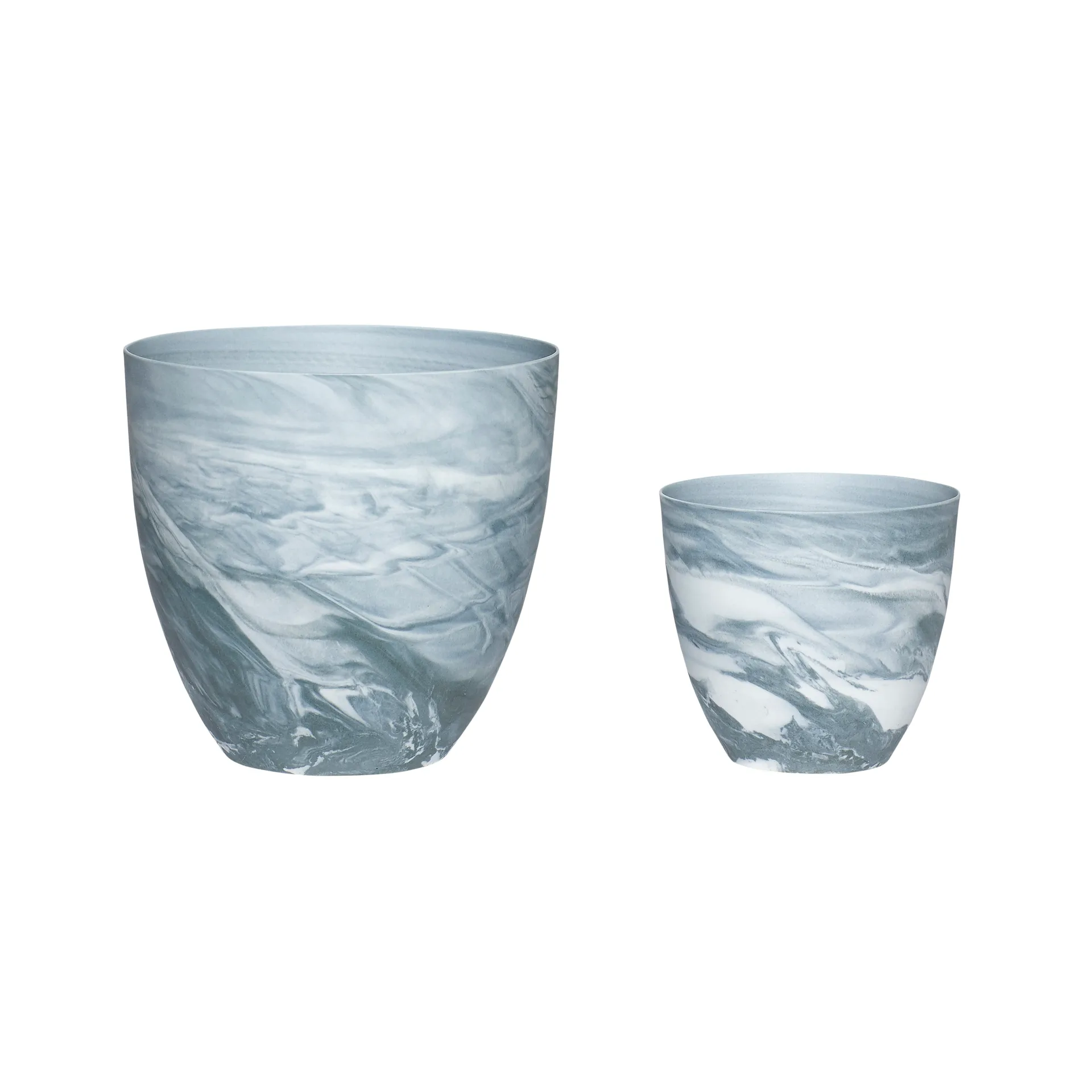 Hübsch tealight holder 2-pack, Dark gray-white Hübsch