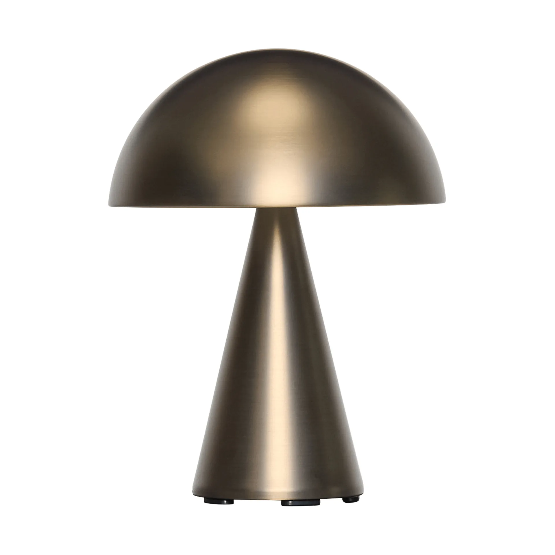 Mush portable table lamp, Burnished brass, 20 cm Hübsch