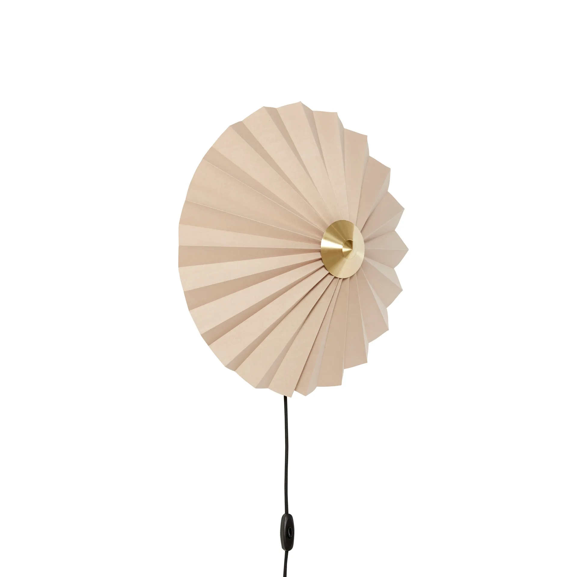Pliss wall lamp, Beige Hübsch