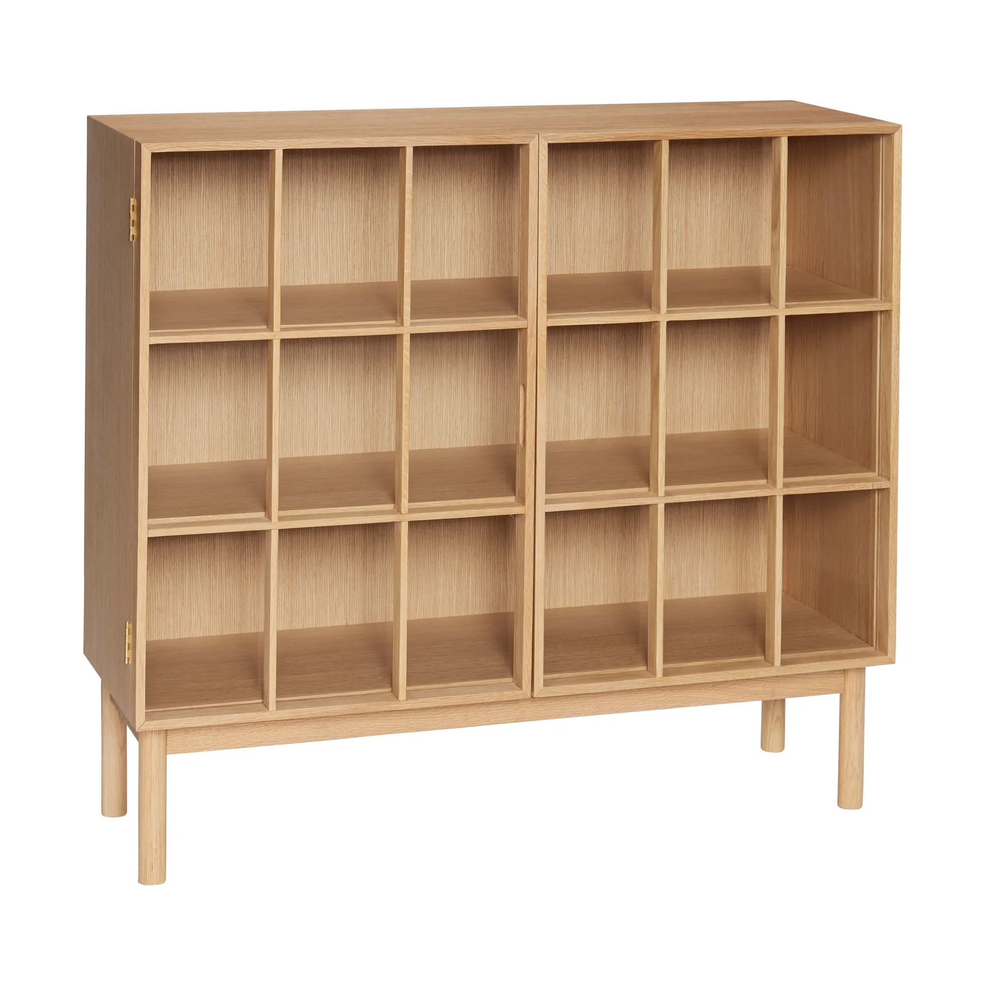 Shoji cabinet wide, Oak Hübsch
