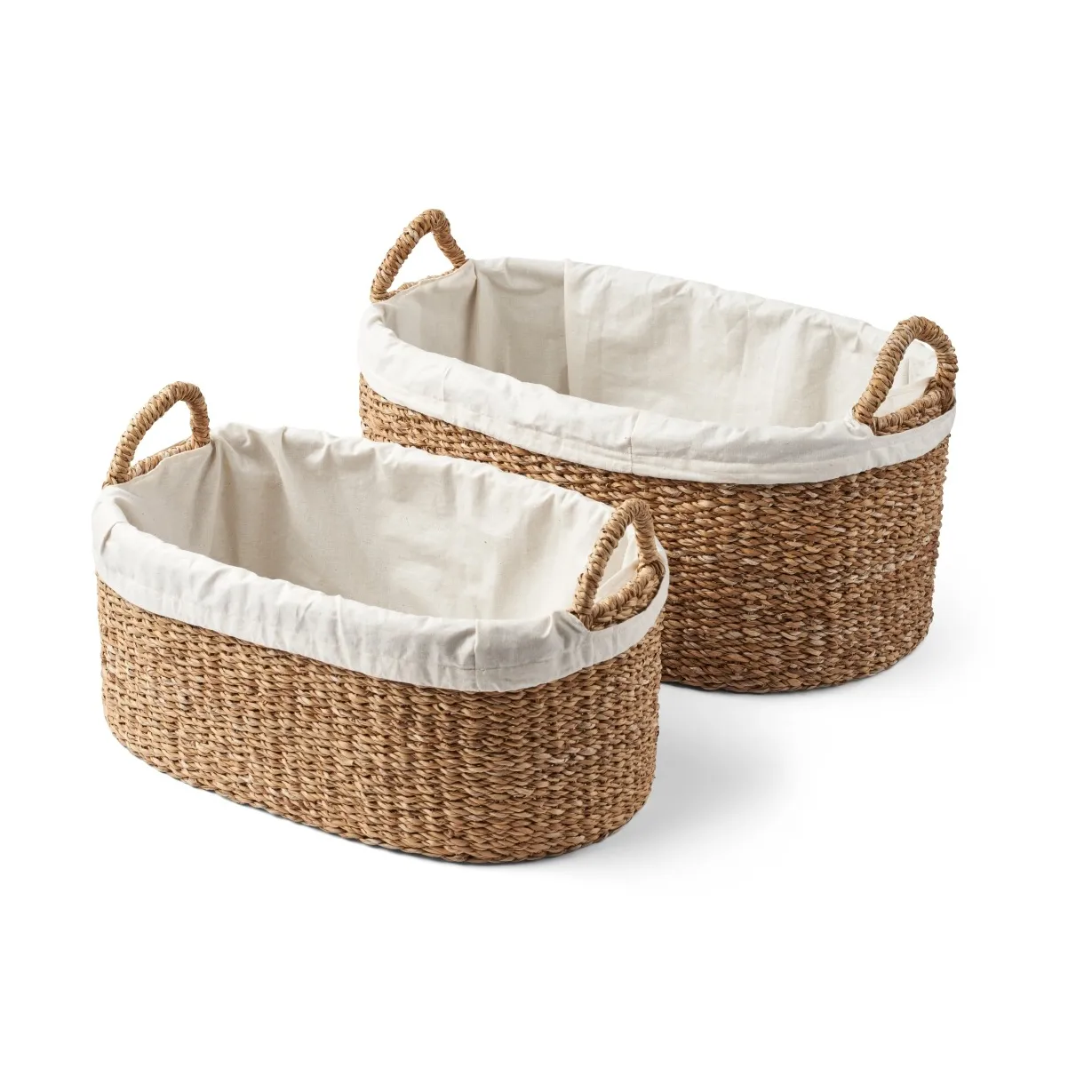 Humdakin laundry basket low 2 parts, Braided Humdakin