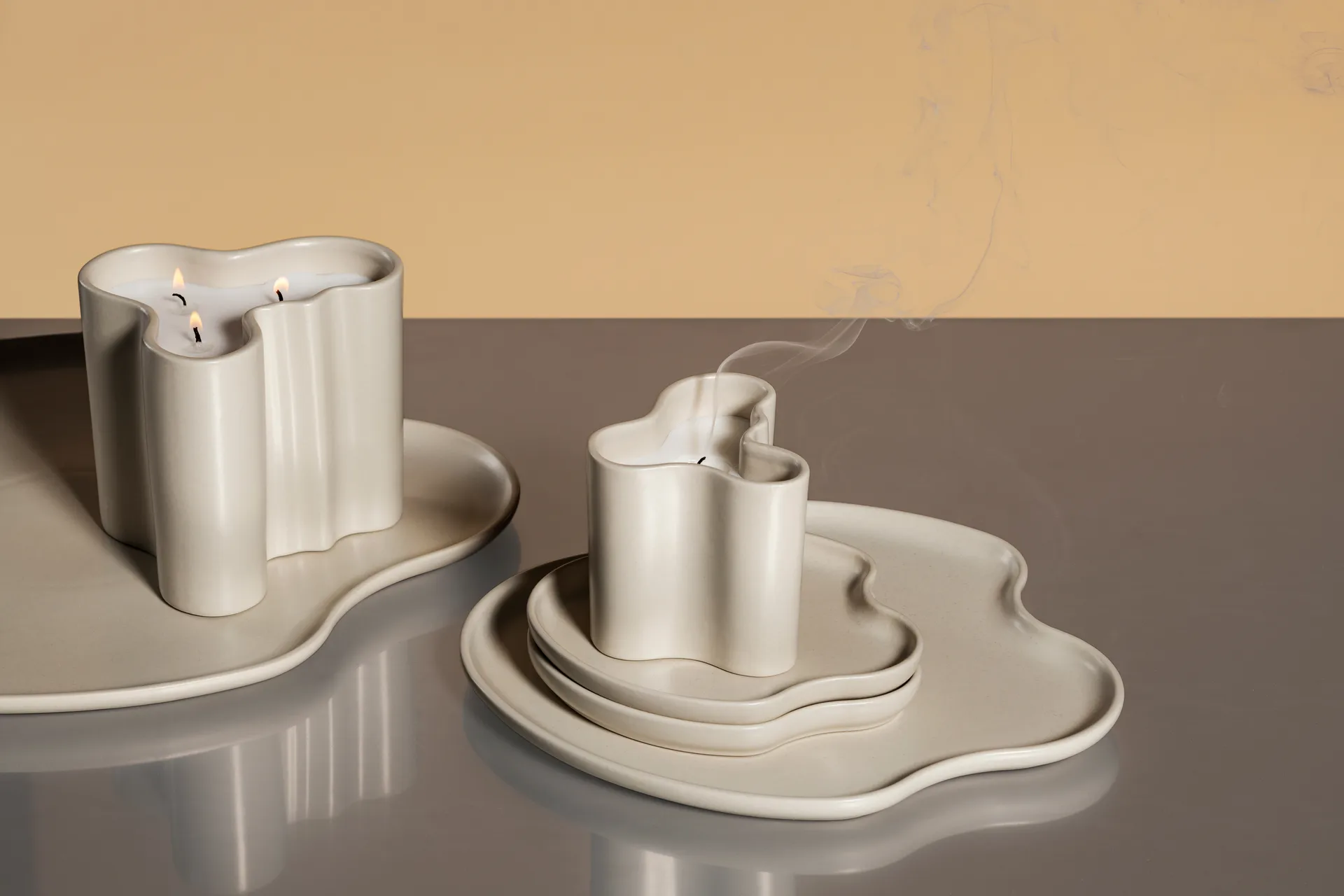 Aalto decorative tray, Sand, 15 cm Iittala