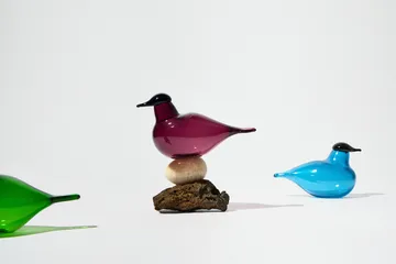 Chiffchaff glass bird - Purple, 13x8 cm - Iittala