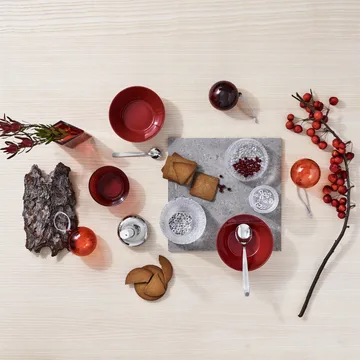 Iittala Christmas bauble glass 80 mm 5-pack - Red - Iittala
