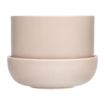Nappula flower pot with saucer Ø17 cm h13 cm - Beige - Iittala
