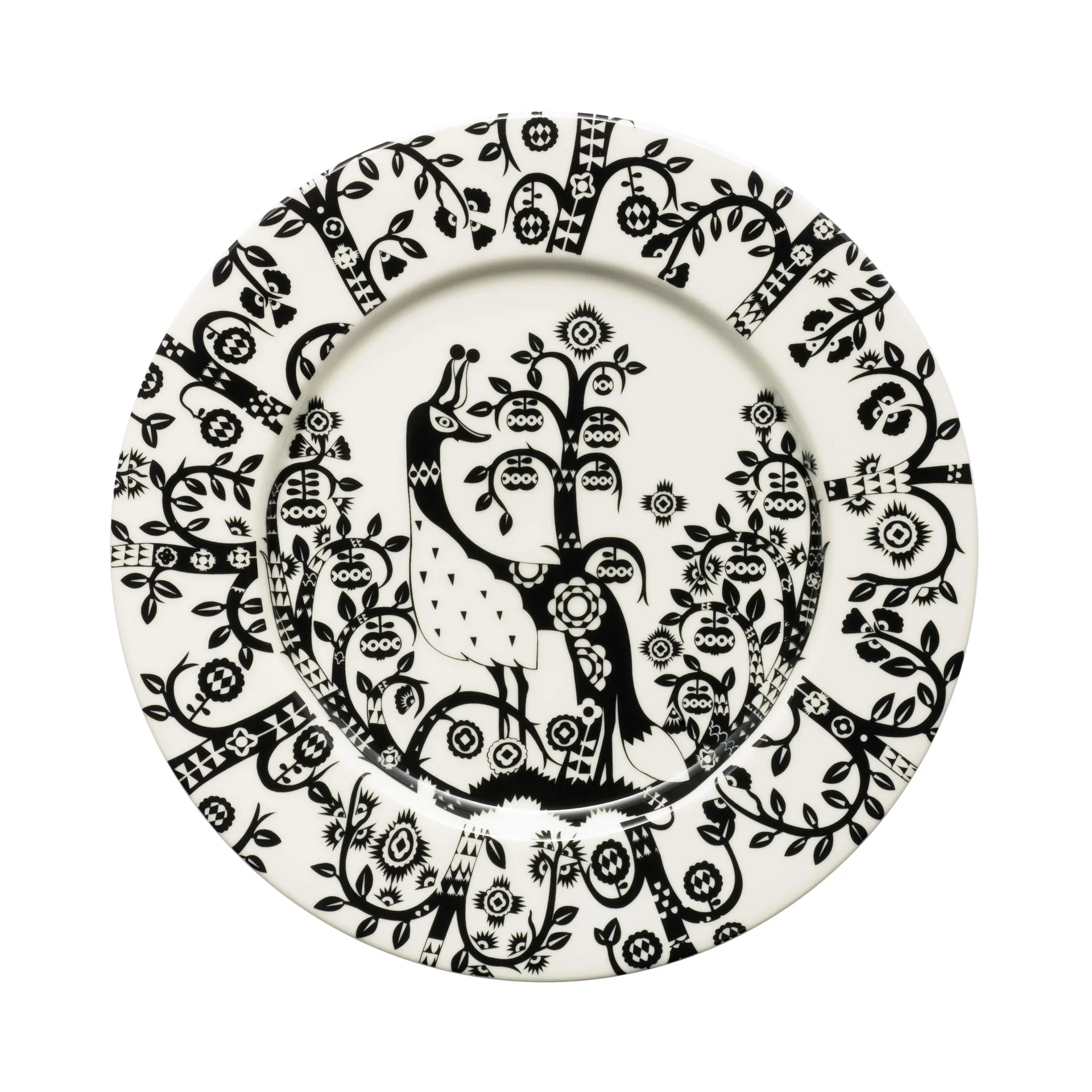 Taika plate 22 cm, black Iittala