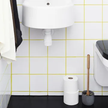 Iris Hantverk Iris toilet brush - birch-grey cup - Iris Hantverk
