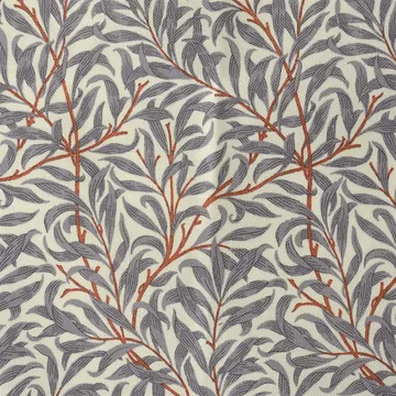 Ramas fabric - grey-orange - Jakobsdals
