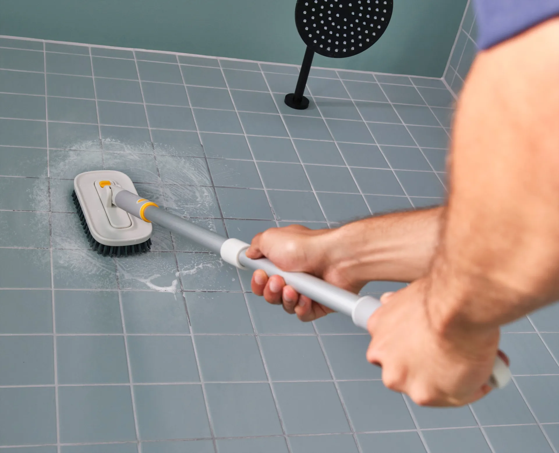 Cleantech telescopic handle, Silver Joseph Joseph