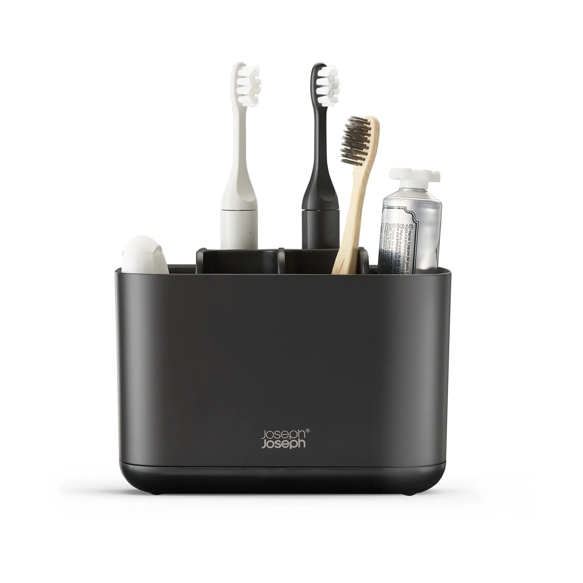 Easystore toothbrush holder large 17.6 cm, Black Joseph Joseph