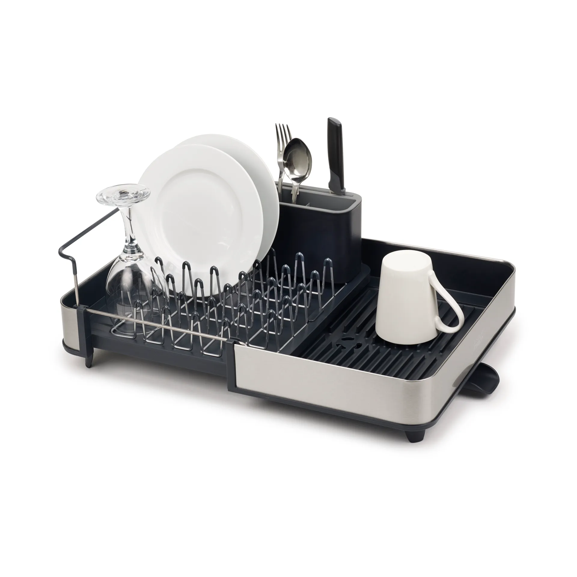 Extend pull-out dish rack 35.3 cm, Grey Joseph Joseph