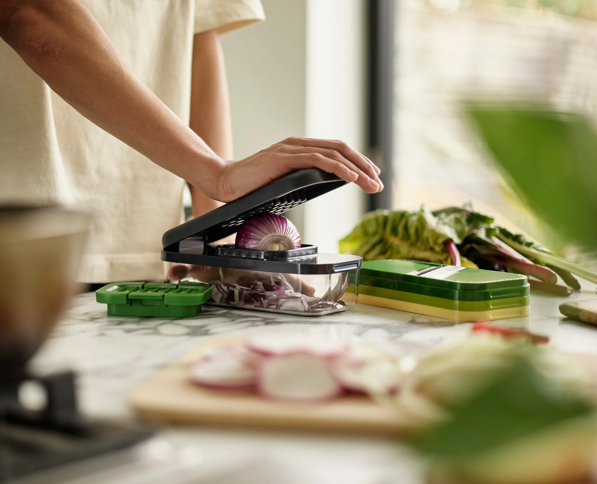 Multi prep vegetable cutter 4 parts, Multi Joseph Joseph