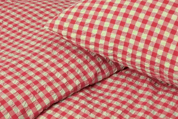 Bæk&Bølge bed set 150x210 cm - Red-yellow - Juna