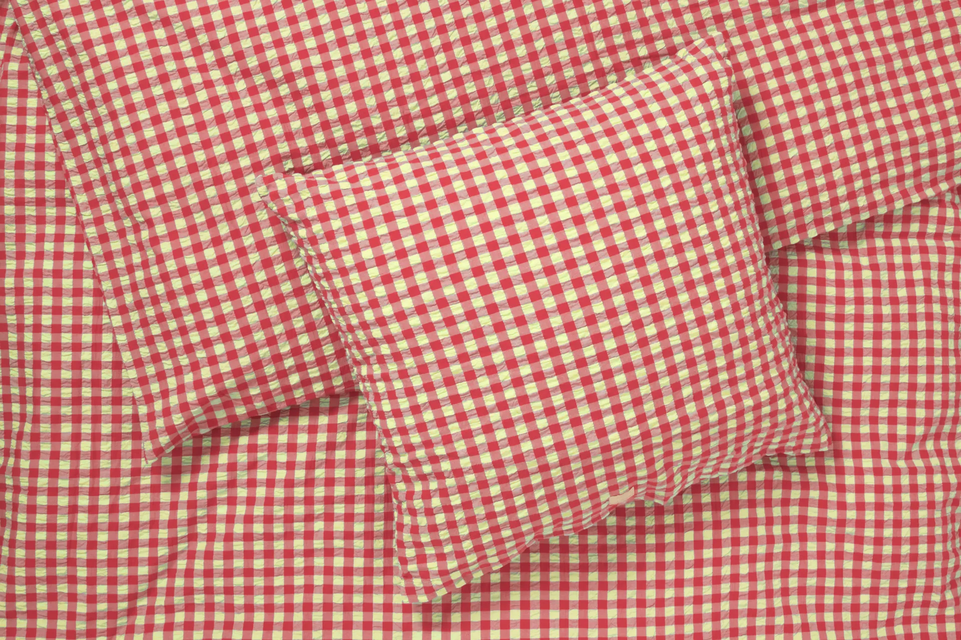 Bæk&Bølge bed set 150x210 cm, Red-yellow Juna
