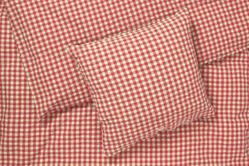 Bæk&Bølge bed set 150x210 cm - Red-yellow - Juna
