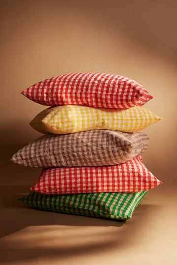 Bæk&Bølge bed set 150x210 cm - Red-yellow - Juna