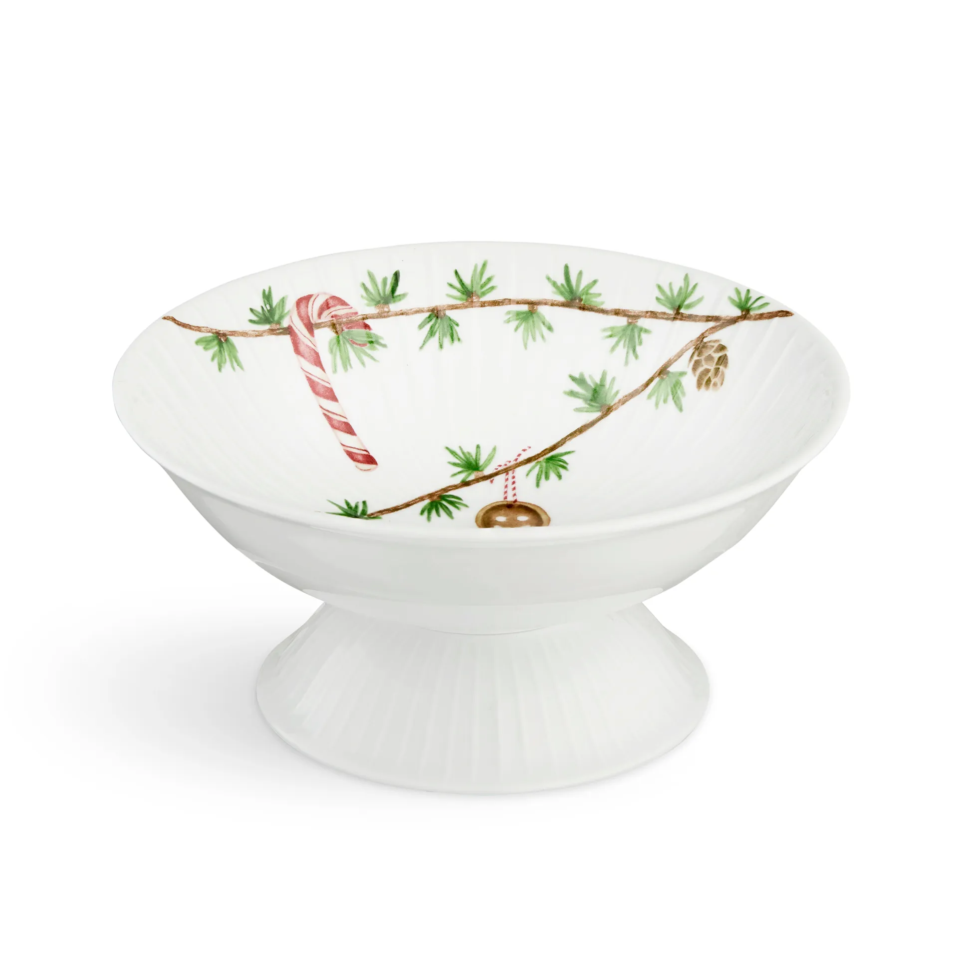Hammershøi Christmas bowl on foot Ø16 cm, White Kähler