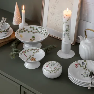 Hammershøi Christmas bowl on foot Ø23 cm - White - Kähler
