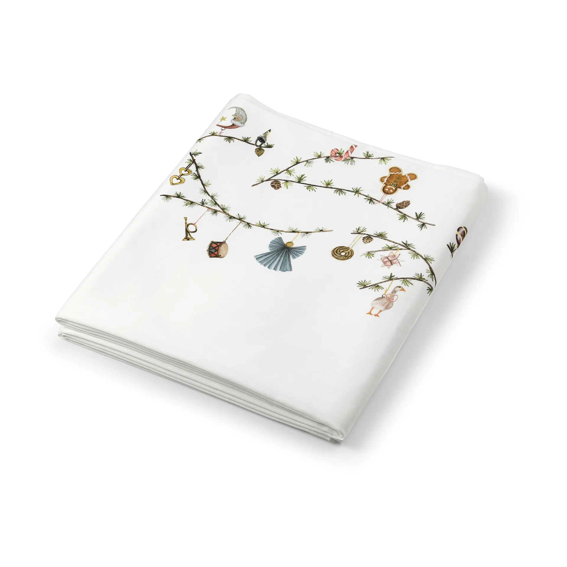 Hammershøi Christmas table cloth 150x220 cm, White Kähler