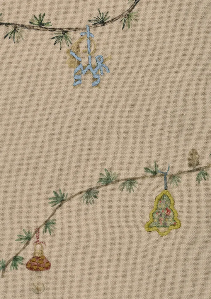 Hammershøi Christmas Tablecloth sand - 150x220 cm - Kähler