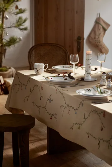 Hammershøi Christmas Tablecloth sand - 150x220 cm - Kähler